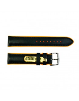 Daytona silicone and leather watch  ...
