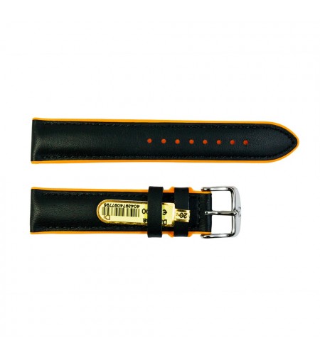 Daytona silicone and leather watch  ...