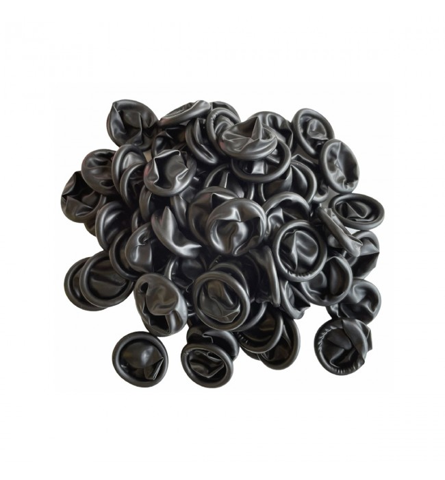 ESD Anti-static black latex rubber finger cots for watchmakers size L 100 pcs