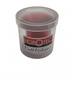 Horotec MSA 00.031-3 eyeglass loupe in aluminium anodised red with screwed ring x3.5