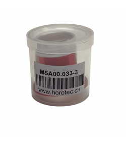 Horotec MSA 00.031-3 eyeglass loupe in aluminium anodised red with screwed ring x3.5