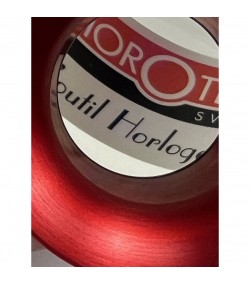 Horotec MSA 00.031-3 eyeglass loupe in aluminium anodised red with screwed ring x3.5