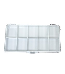 Bergeon 6089-10 Transparent Plastic Box for Watch Parts – 10 Divisions