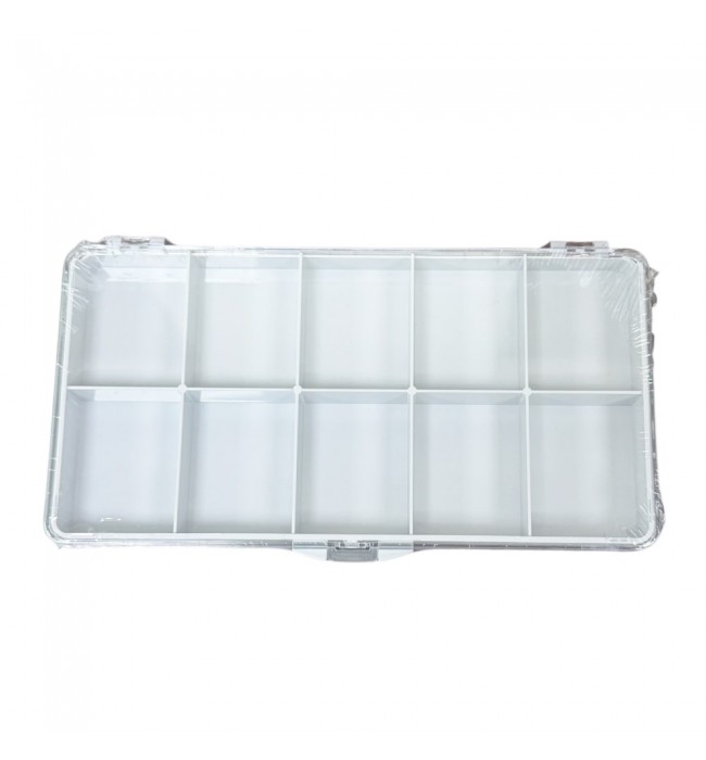 Bergeon 6089-10 Transparent Plastic Box for Watch Parts – 10 Divisions