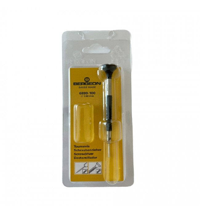 Bergeon 6899-100 ergonomic screwdriver 1.00mm black