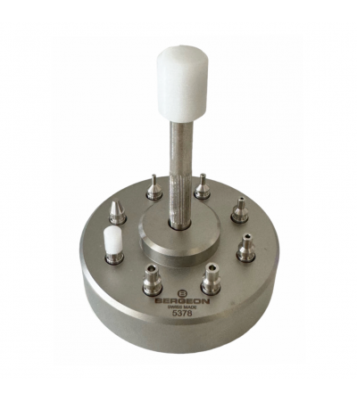 Bergeon 5378 hand setting tools with 8 tips