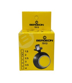 Bergeon 7913-2 Eyeglass Watchmaker Loupe, 5x Magnification, Clip-On Biconvex Lens, 25 mm, Swiss Made