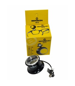 Bergeon 7913-2 Eyeglass Watchmaker Loupe, 5x Magnification, Clip-On Biconvex Lens, 25 mm, Swiss Made