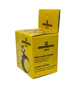 Bergeon 7913-2 Eyeglass Watchmaker Loupe, 5x Magnification, Clip-On Biconvex Lens, 25 mm, Swiss Made