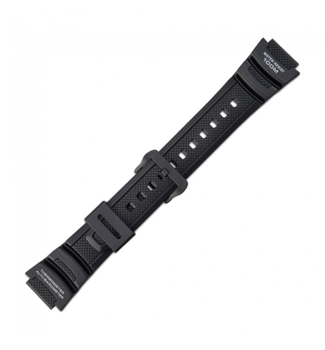 Черна пластмасова каишка за часовник Casio 10360816 18 мм