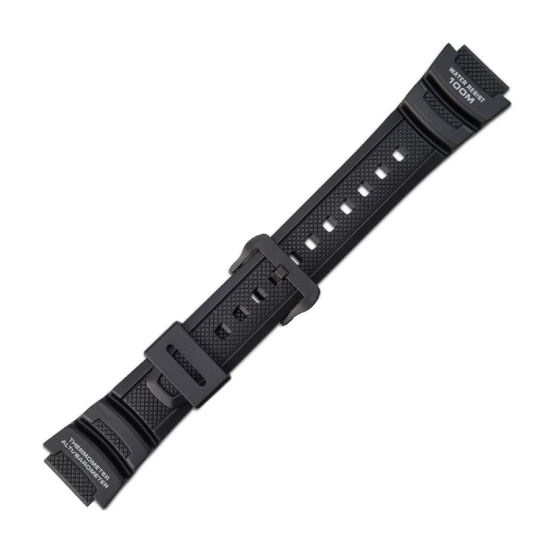 Черна пластмасова каишка за часовник Casio 10360816 18 мм Черна пластмасова каишка за часовник Casio 10360816 18 мм