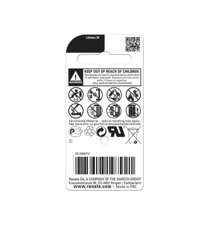 Renata CR2450N 3V Lithium Coin Cell Battery