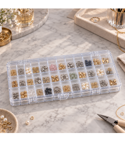 Selection box with hinged lid 36 compartments