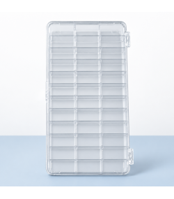 Selection box with hinged lid 36 compartments