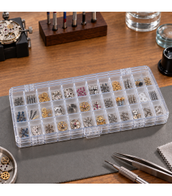 Selection box with hinged lid 36 compartments
