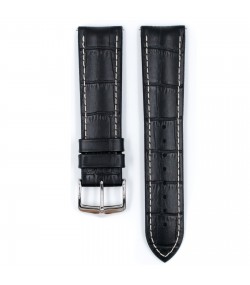 Hirsch watch leather calfskin strap George L black 22mm 0925128050-2-22