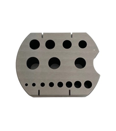 Bergeon 30205 riveting stake in steel tool with 15 holes 2.00 - 8.60 mm