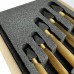 Boley assortment of 5 pin vices with square adjustment