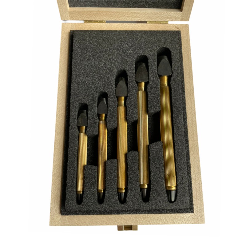 Boley assortment of 5 pin vices with square adjustment Boley assortment of 5 pin vices with square adjustment