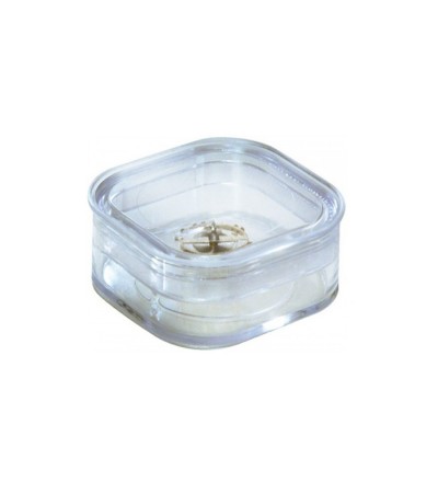 Bergeon 6799-1 elastic membrane box for watch parts 39 x 39 x 17.8mm