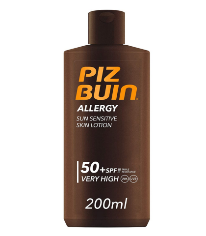 Piz Buin Allergy Sun Sensitive Skin Lotion Spf 50+, 200 ml.