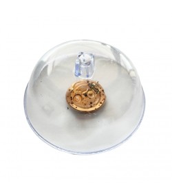 Dust transparent cover for watch parts and movements Ø 90 mm