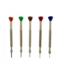Horotec MSA 01.225 set of 5 screwdrivers for watchmakers 0.60 mm to 1.50 mm