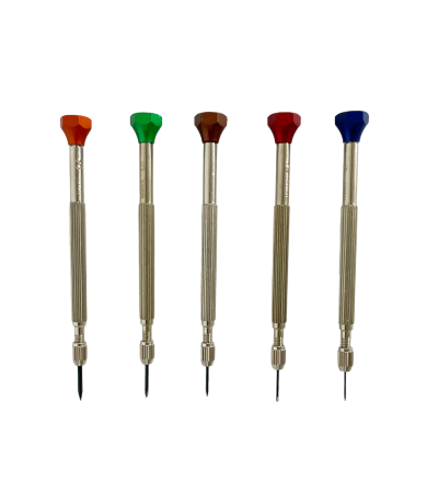 Horotec MSA 01.225 set of 5 screwdrivers for watchmakers 0.60 mm to 1.50 mm
