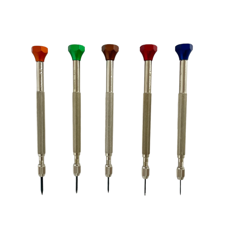 Horotec MSA 01.225 set of 5 screwdrivers for watchmakers 0.60 mm to 1.50 mm Horotec MSA 01.225 set of 5 screwdrivers for watchmakers 0.60 mm to 1.50 mm