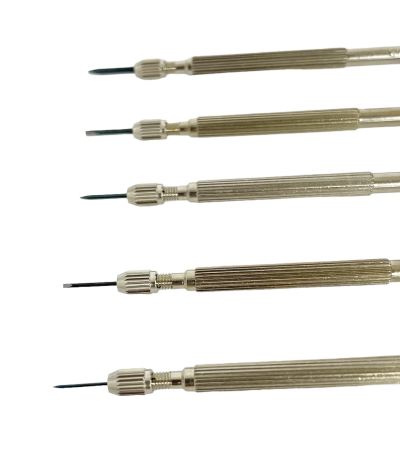 Horotec MSA 01.225 set of 5 screwdrivers for watchmakers 0.60 mm to 1.50 mm