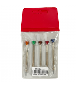 Horotec MSA 01.225 set of 5 screwdrivers for watchmakers 0.60 mm to 1.50 mm