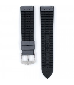  Hirsch Arne grey/silver watch strap 20 mm 0925094030-2-20