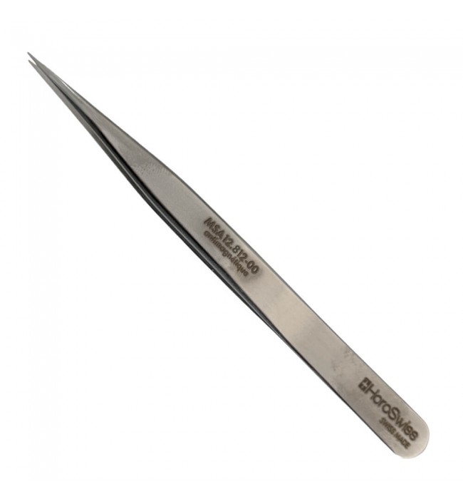 Horotec MSA 12.812-00 antimagnetic steel watchmaker tweezer