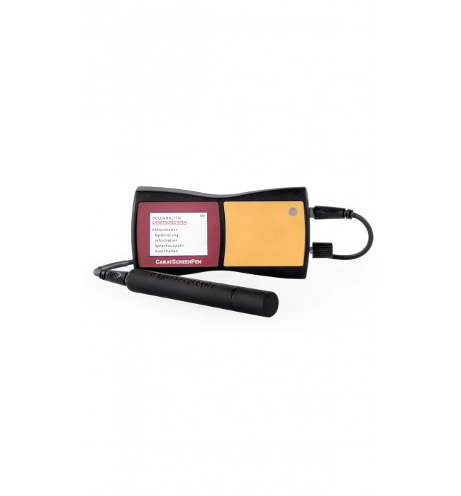CaratScreenPen, testing device for the determination of the fine metal content