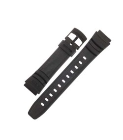 Casio plastic black watch strap 71607653 for W-93H, 16 mm