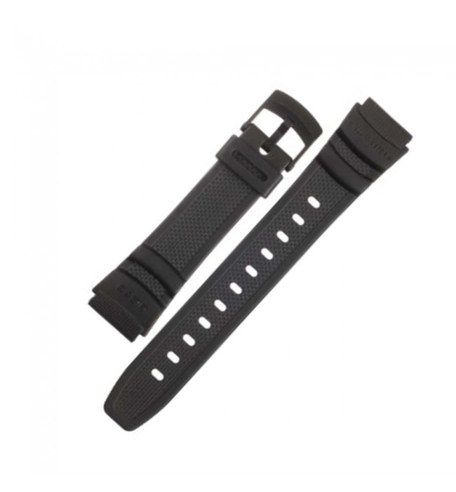 Casio plastic black watch strap 71607653 for W-93H, 16 mm