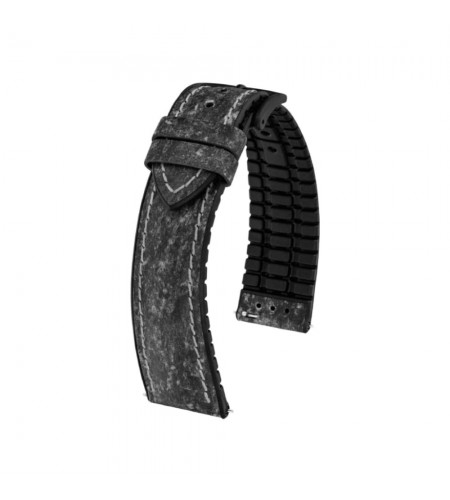 Hirsch Stone L dark grey leather wa ...