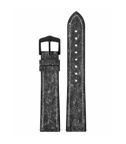 Кожена каишка за часовник Hirsch Stone L тъмносива, 21 мм