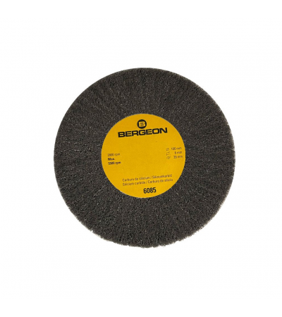 Bergeon 6085-E3 circular abrasive brush, carbon silicide, extra fine  for metal grinding