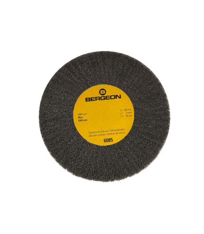 Bergeon 6085-E3 circular abrasive brush, carbon silicide, extra fine for metal grinding