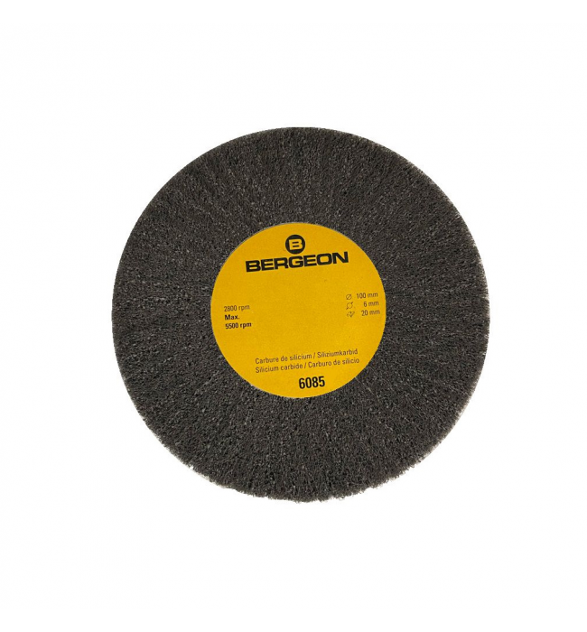 Bergeon 6085-E3 circular abrasive brush, carbon silicide, extra fine  for metal grinding