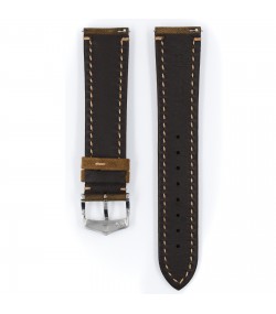  Hirsch Heritage L кафяв кожен ремък за часовник 22 мм 05033070-2-22