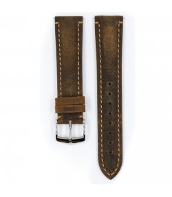  Hirsch Heritage L кафяв кожен ремък за часовник 22 мм 05033070-2-22