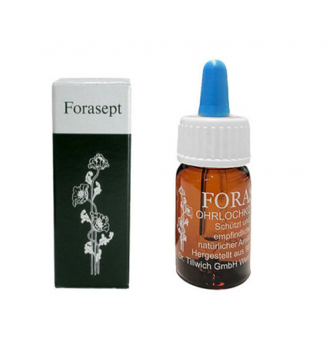 Forasept Sensitive Skin Oil Ear Piercing or Changing of Earrings 7.5 ml Cosmetic
