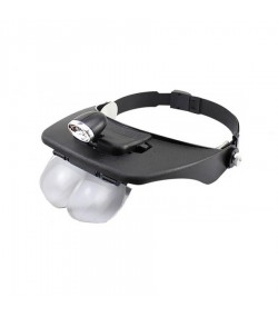 Bergeon 7826 binocular magnifier with adjustable visor 1.0x 1.5x 2.0x 2.5x 3.5x