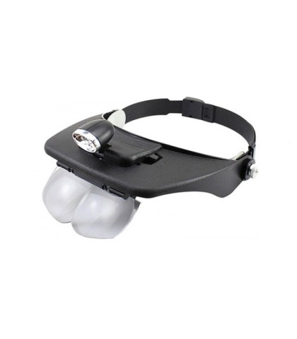 Bergeon 7826 binocular magnifier with adjustable visor 1.0x 1.5x 2.0x 2.5x 3.5x