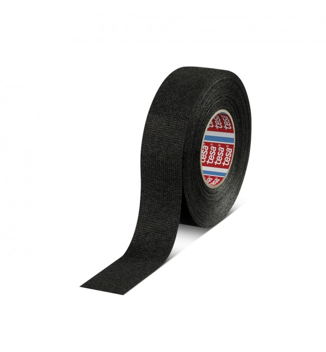 Tesa Black Fuzzy Fleece Interior Wire Loom Harness Tape for VW, Audi 19 m X 15 m