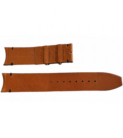 New Baume Mercier brown leather strap 21mm