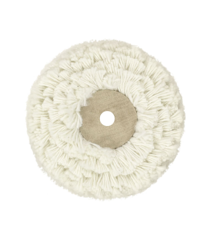 Cotton polishing wheel with wooden centre 80 x 40 mm