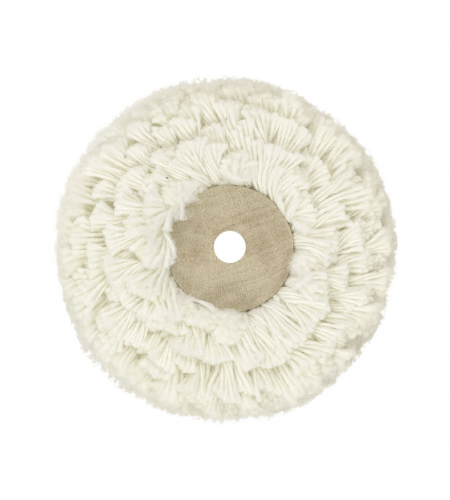 Cotton polishing wheel with wooden  ...